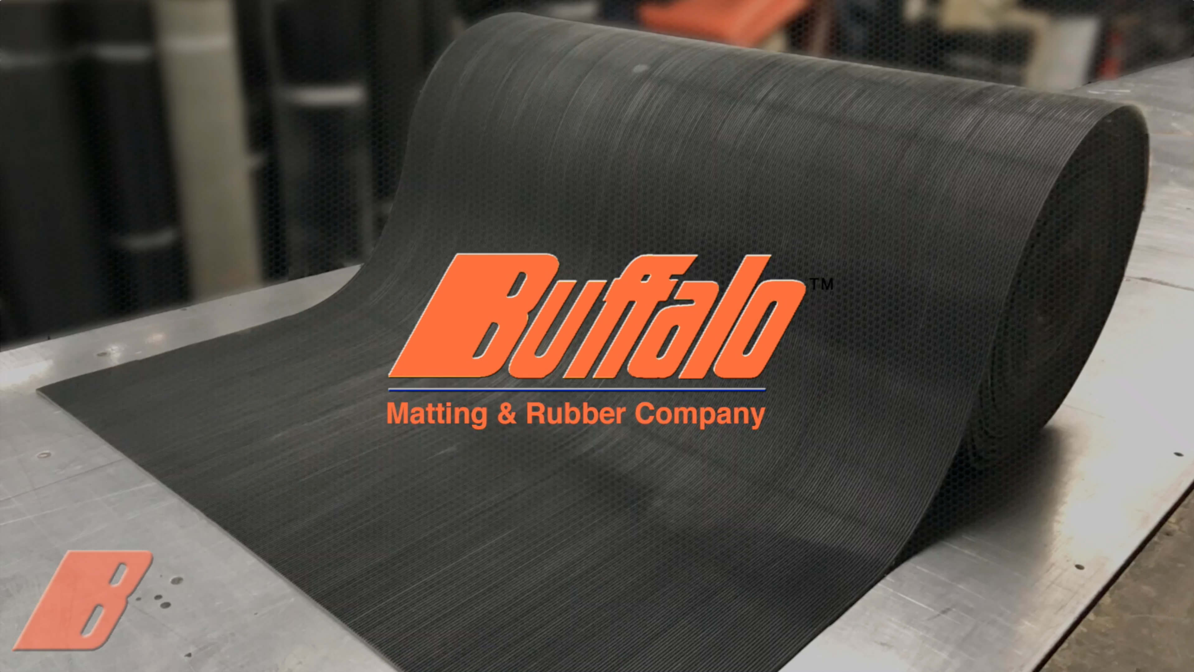 Buffalo Tools 3 x 5 ft. Commercial Rubber Scraper Mat